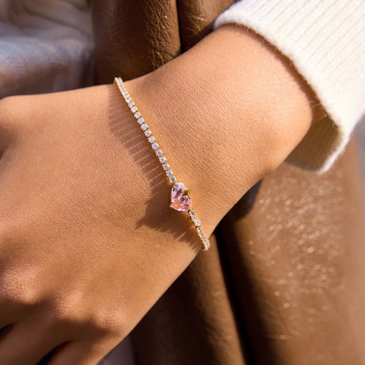 Bracciale Tennis FRZ "Cuore Raro"