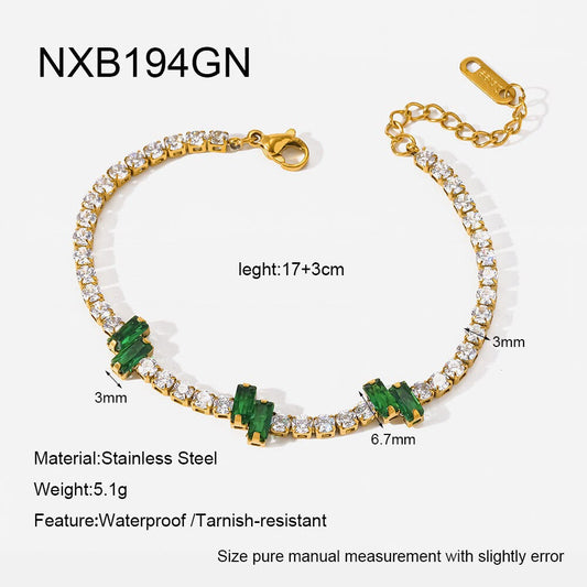 Bracciale Tennis FRZ "Smeraldo"